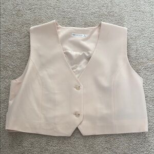 Avec Les Filles Cream Vest